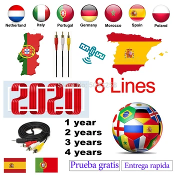 

2020 CCcam espa a Spain satble 8 Line Europe Portugal france ccams cline server HD for free receptor satelite cinebox receptor