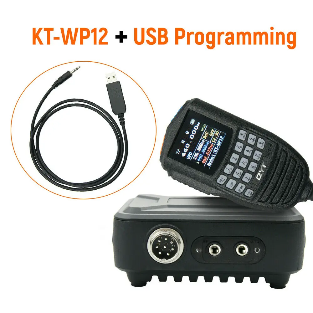 Для QYT KT-WP12 Mini Mobile Radio 25W 200 каналы VHF UHF Dual Band Car Ham | Мобильные телефоны и аксессуары