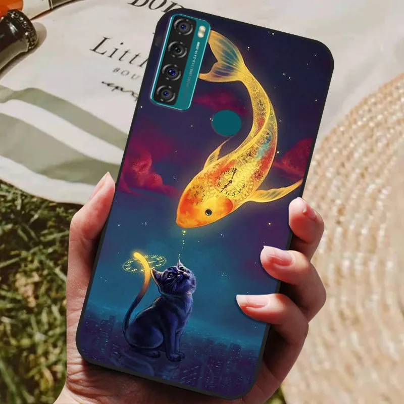 For TCL 20 SE Case Soft Silicone Phone Back Cover For TCL 20 SE TCL20SE TCL20 20SE Cases Coque for TCL 20SE  Fundas bumper Shell designer phone pouch Cases & Covers