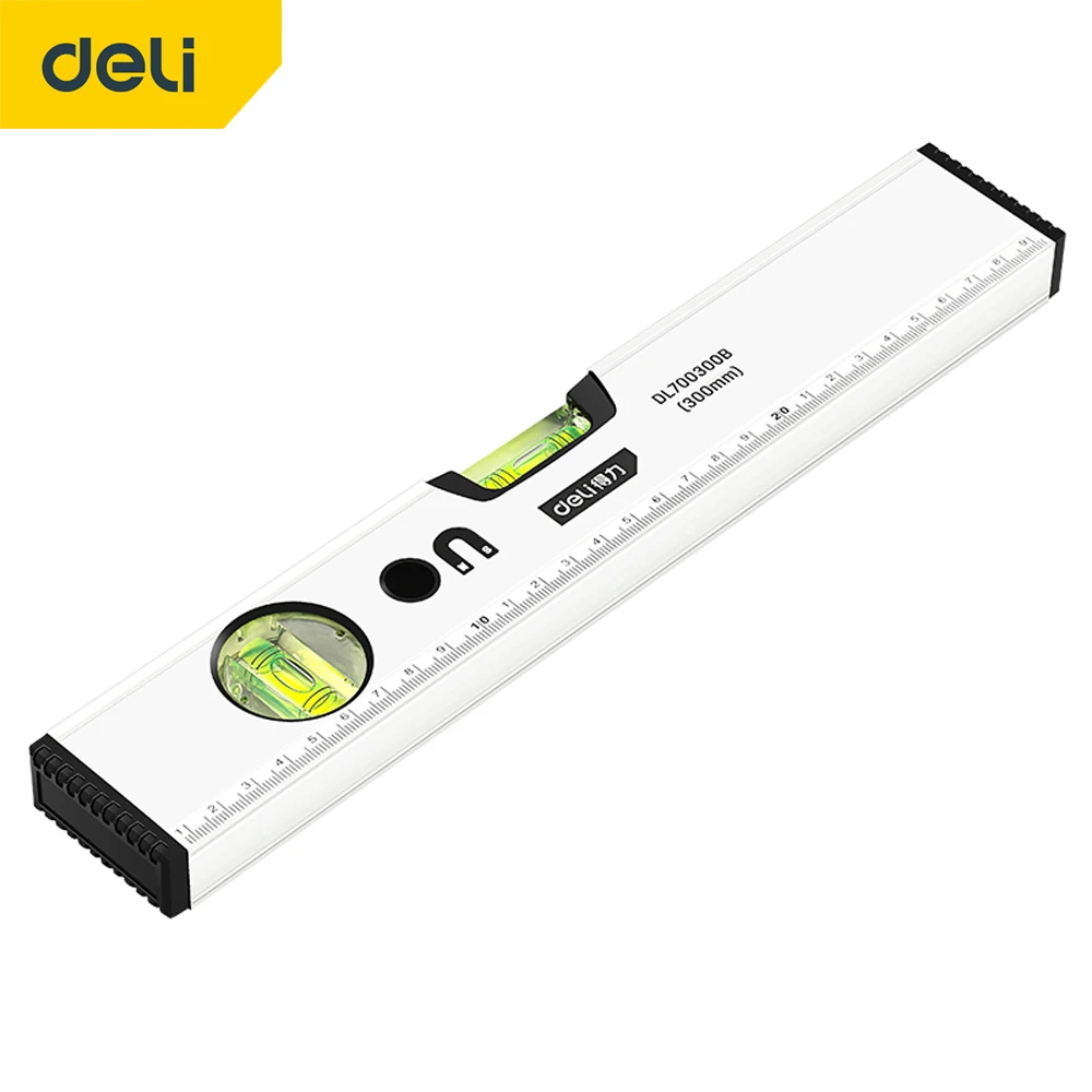 

DELI Adjustable Strong Magnetic Spirit Level High Precision Digital Protractor Angle Finder Inclinometer 1000mm Anti-Fall Ruler