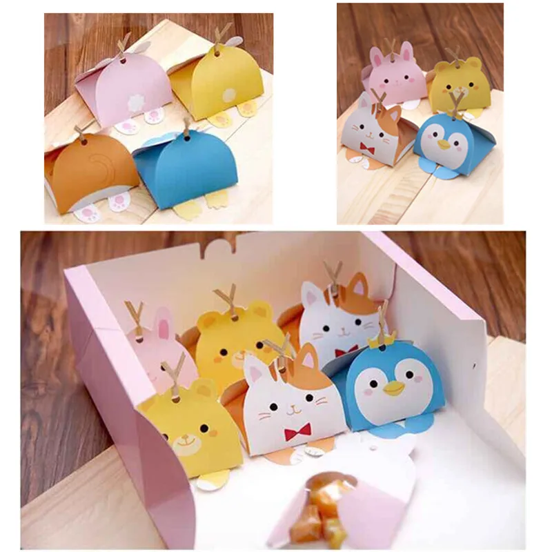 10 шт./лот украшение для дня рождения бумажный подарочный пакет в стиле сафари