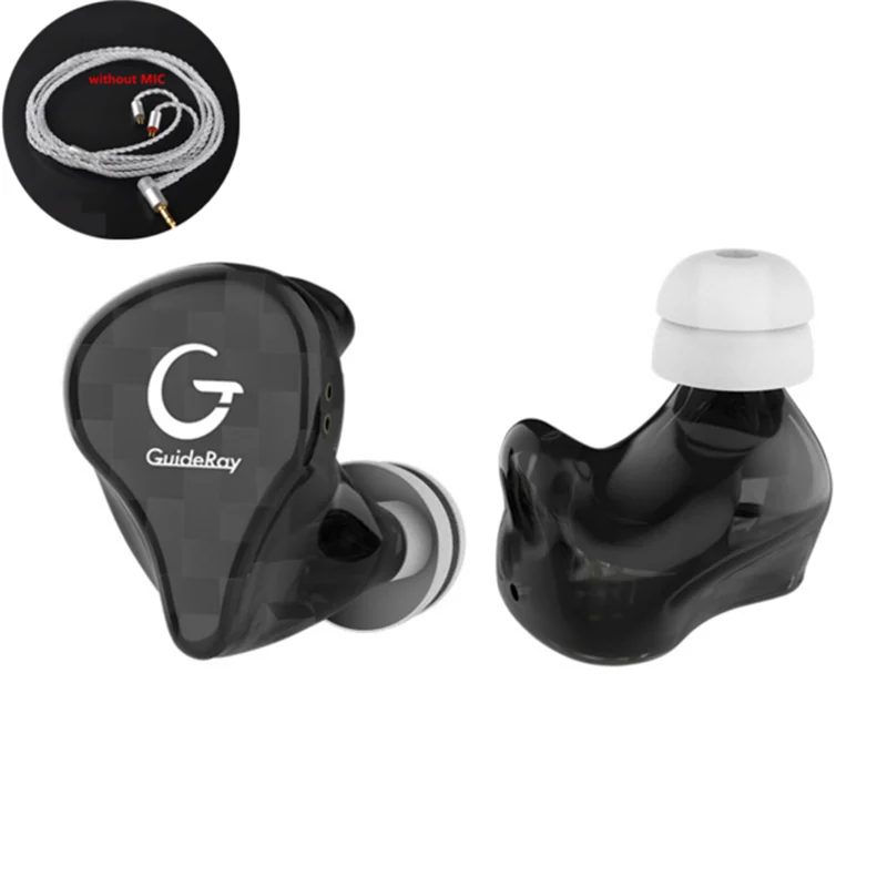 GuideRay GR-i серия DD+ BA гибридные HiFi наушники-вкладыши с кабелем 0,78 мм GR-i18/GR-i58/GR-i68 auriculares deporte bluetooth muziek oortjes sport earphone
