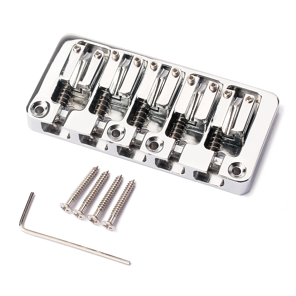 5 Strings Bass Bridge Guitar Parts Musical Instrument Accessories Retrofits