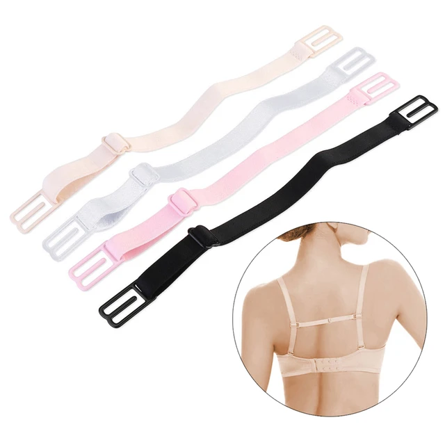 1pc Black Anti-slip Bra Strap Holder With Elastic Adjustable Bra Strap  Clasp, Women's Lingerie And Intimates Accessory