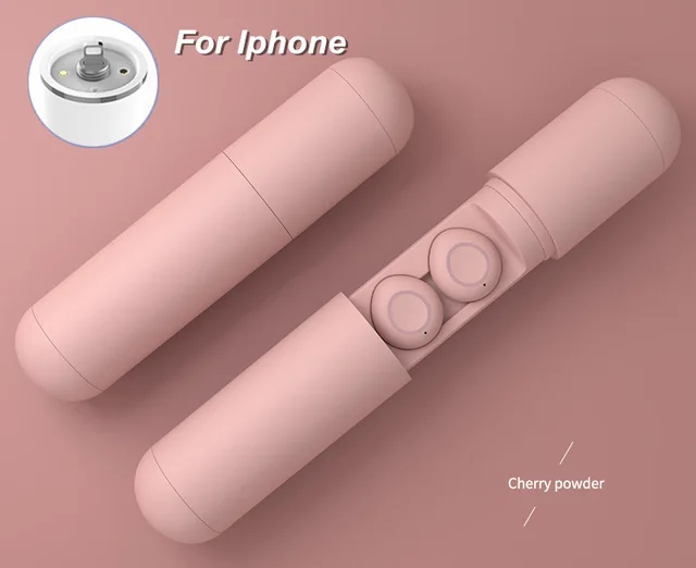 S10 TWS Bluetooth наушники, беспроводные наушники, бизнес наушники, Спортивная гарнитура с мобильным питанием, мини наушники, музыкальные наушники - Цвет: IOS Pink