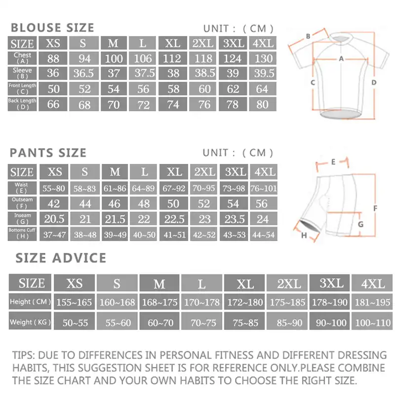 northwave size chart