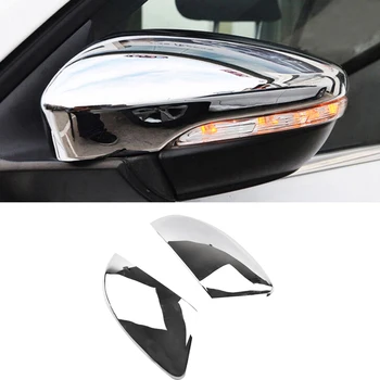 

2Pcs Chrome Car Rear-View Mirror Trim Cover Side Door Rearview Cover for VW Passat B7 2010-2015 CC 2008-2018 EOS Scirocco MK3 Je