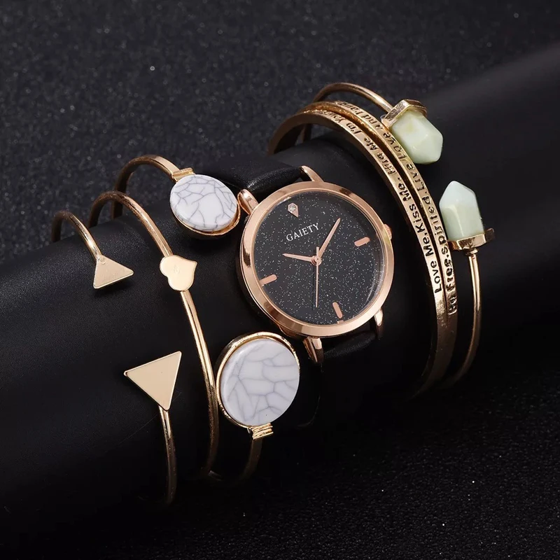 

Luxury Brand Women Watches Starry Sky Watch Set Fashion Casual Female Wristwatch Simple Bracelet With Watch Box For Women's gift