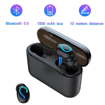 

TWS Bluetooth Earphone HQB-Q32 Wireless Bluetooth Headphone With 1500mAh charging box Headset for Phone