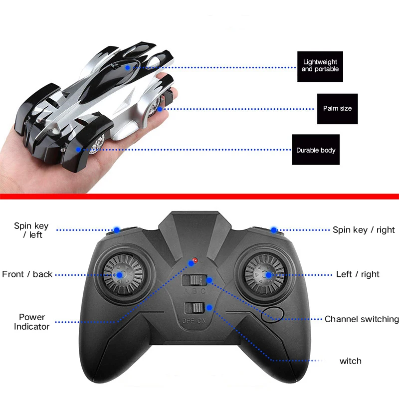 Радиоуправляемый автомобиль настенный гоночный автомобиль для скалолазания на стену с дистанционным управлением антигравитационный потолочный гоночный автомобиль электрические игрушки машина Авто Радиоуправляемый автомобиль для детей