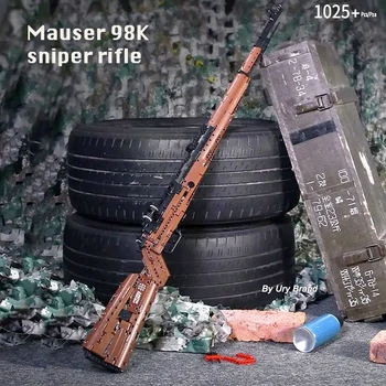 

1025pcs Technic Series Gun Sniper Pistol Can Fire Bullets Set DIY Expert Model Building Blocks Toys For Kids Man Boys Gifts