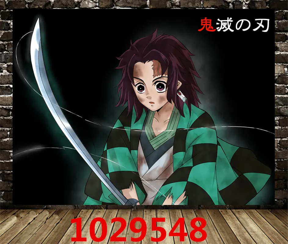 Kimetsu No Yaiba Холст плакат японская игра-аниме плакат, Декор для дома рисунок на холсте, фотографии decoracion dormitorio