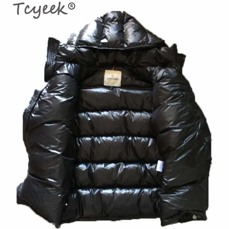 Мужской пуховик Tcyeek теплый с капюшоном уличная одежда в Корейском стиле модель