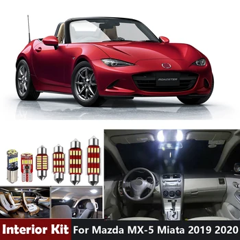 

8Pcs Led Bulbs Canbus Led Interior Light Kit For Mazda MX-5 Miata 2019 2020 Trunk License Plate Light