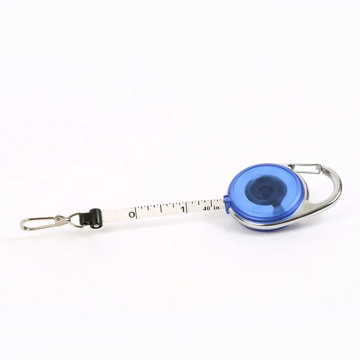 Hanging Button Retractable Buckle 1 M Measuring Tape Measure Fishing Tool Fishing Gear Small Accessories One-piece Set