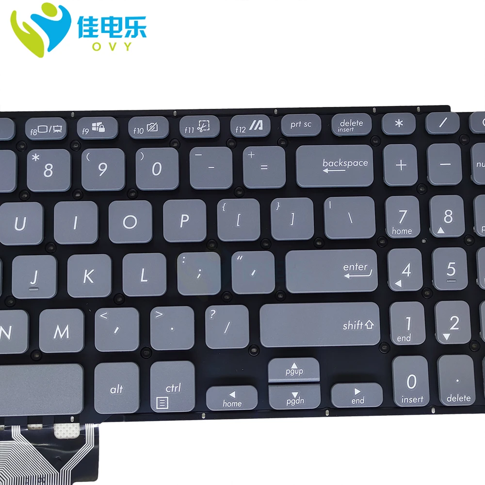Inglês Teclado do Portátil para Asus Vivobook X509 M509 X512 X512d X509u X509fa X509d X509da X509ba Teclados dos Eua Cinza 0knb05108us00 Teclado de substituição - Imagem 2