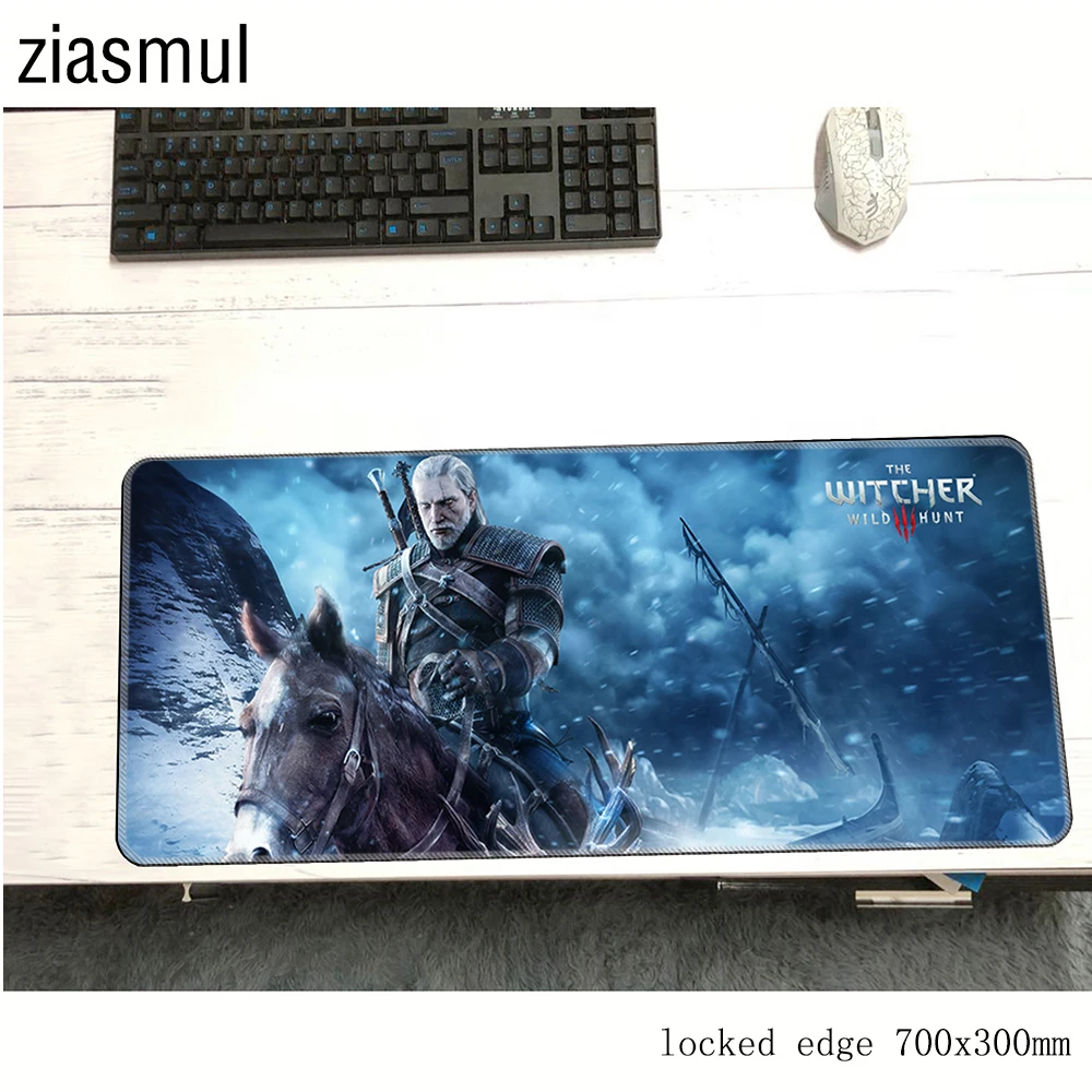 Geralt padmouse, натуральный каучук, 70x30 см, игровой коврик для мыши, игровой коврик для мыши, геймерский компьютерный esports, Настольный коврик, notbook mousemat pc - Цвет: Size 700x300x2mm