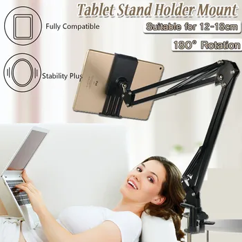 

180 Degree Adjustable Bed Tablet Stand For 12-18cm Mobile Phone and Tablet Lazy Arm Bed Desk Tablet Mount Support For iPad Mini