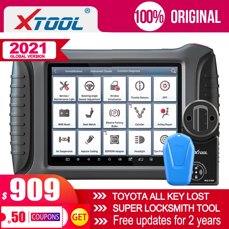 XTOOL новейший автомобильный программатор ключей OBD2 X100 PAD3 Профессиональные