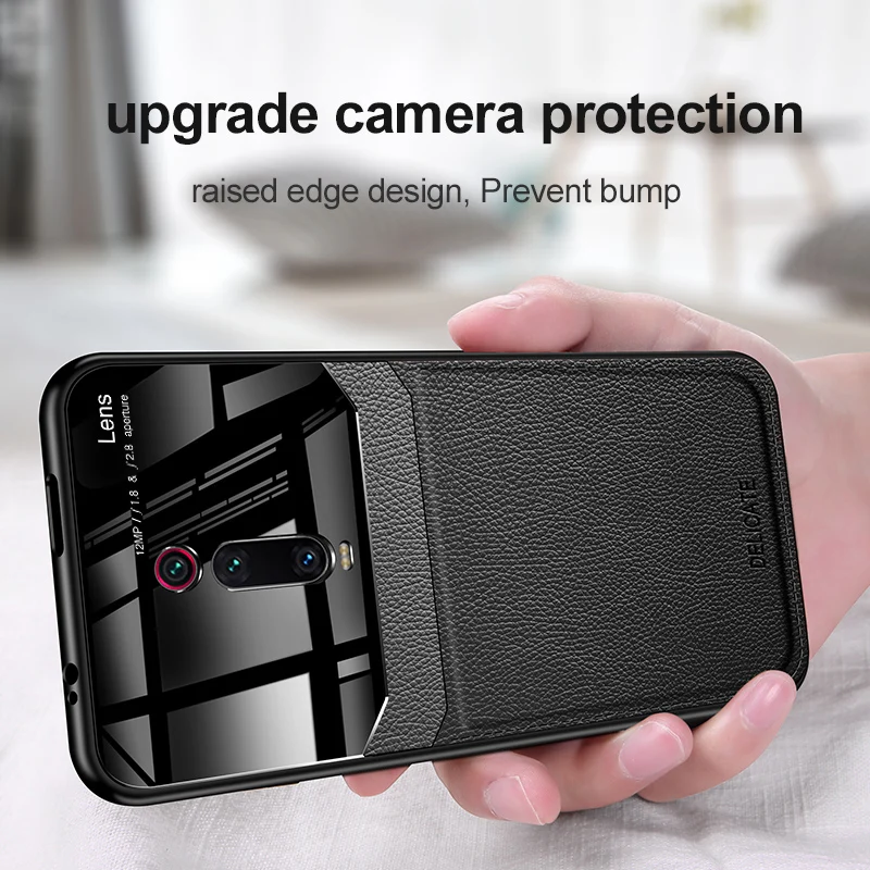 Чехол для Xiaomi Redmi K20 Pro силиконовый ударопрочный бампер из искусственной кожи