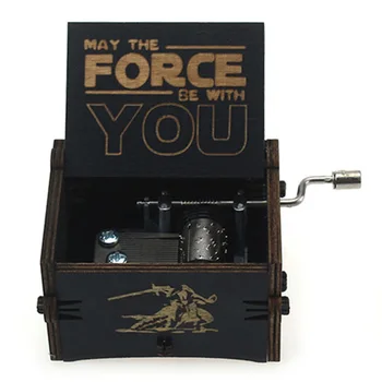 

Free Shipping Wooden Hand Crank Queen The Legend Of Zelda Game Of Thrones Star Wars The Godfather Theme Music Box Christmas Gift