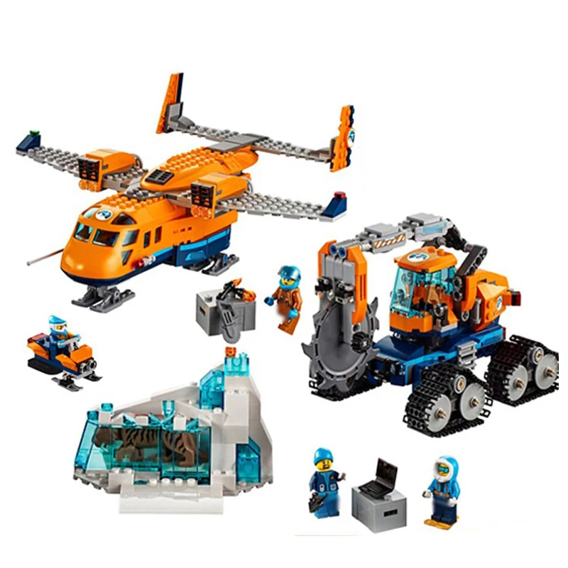 

New City Series Toys Arctic Supply Plane Compatible Legoingly City 70676 Building Blocks Toys for Children Birthday Gift