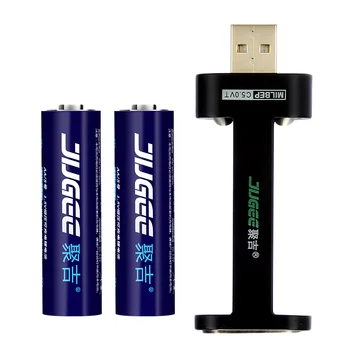

JUGEE rechargeable lithium battery / lithium battery 3000 mWh large capacity ,1.5 V constant output, fast charging, dual A batt