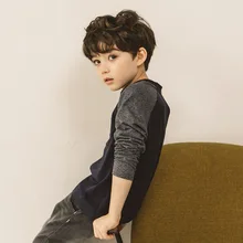 Коллекция года, осенний стиль, Junichi Yield, футболка с длинными рукавами для мальчиков детская куртка модная осенняя одежда с буквенным принтом