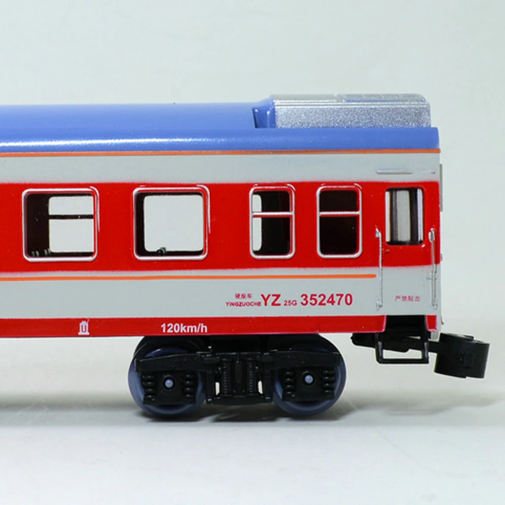 1:87 Model Train Toy YZ25G Passenger Car Locomotive Diesel Toy Gifts Kids