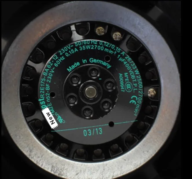 Для ebmpapst R2E175-BA62-12 AC 220V 0.12A 0.15A 26W 33W 175X175mm турбо центробежный вентилятор