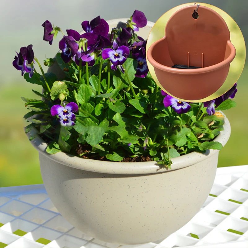 Garden Balcony Wall Mounted Plant Flower Basket Pot Planter Container Odorless non-toxic and odor-free