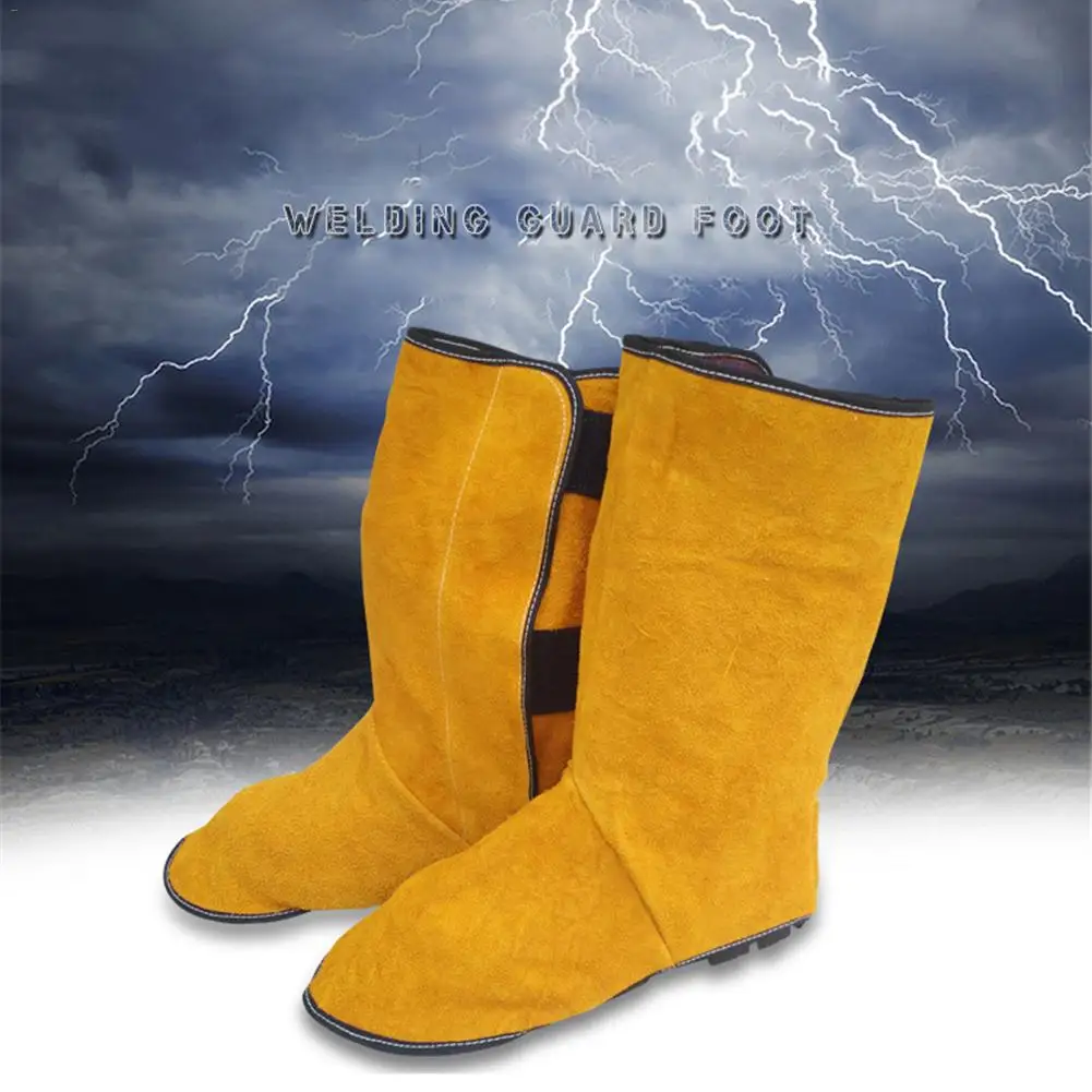 1 Pair Welding Protective Shoe Feet Cover Fire Flame Resistant for Welder