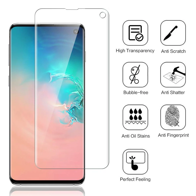 20D Оригинальное Защитное стекло для samsung Galaxy S10 Plus, полностью мягкая Гидрогелевая пленка, закаленное стекло для samsung Note 10 Pro S 10