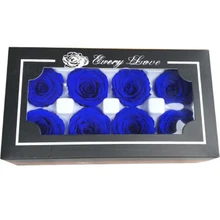 1 высокое качество, консервированные цветы, цветок бесмерной розы, диаметр 4 см, подарок на день матери, вечная жизнь, цветок, материал, подарочная коробка