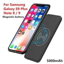 KQJYS 5000mAh беспроводной магнитный чехол для зарядки батареи s для samsung Galaxy S9 Plus Note 8 Note 9 чехол для питания