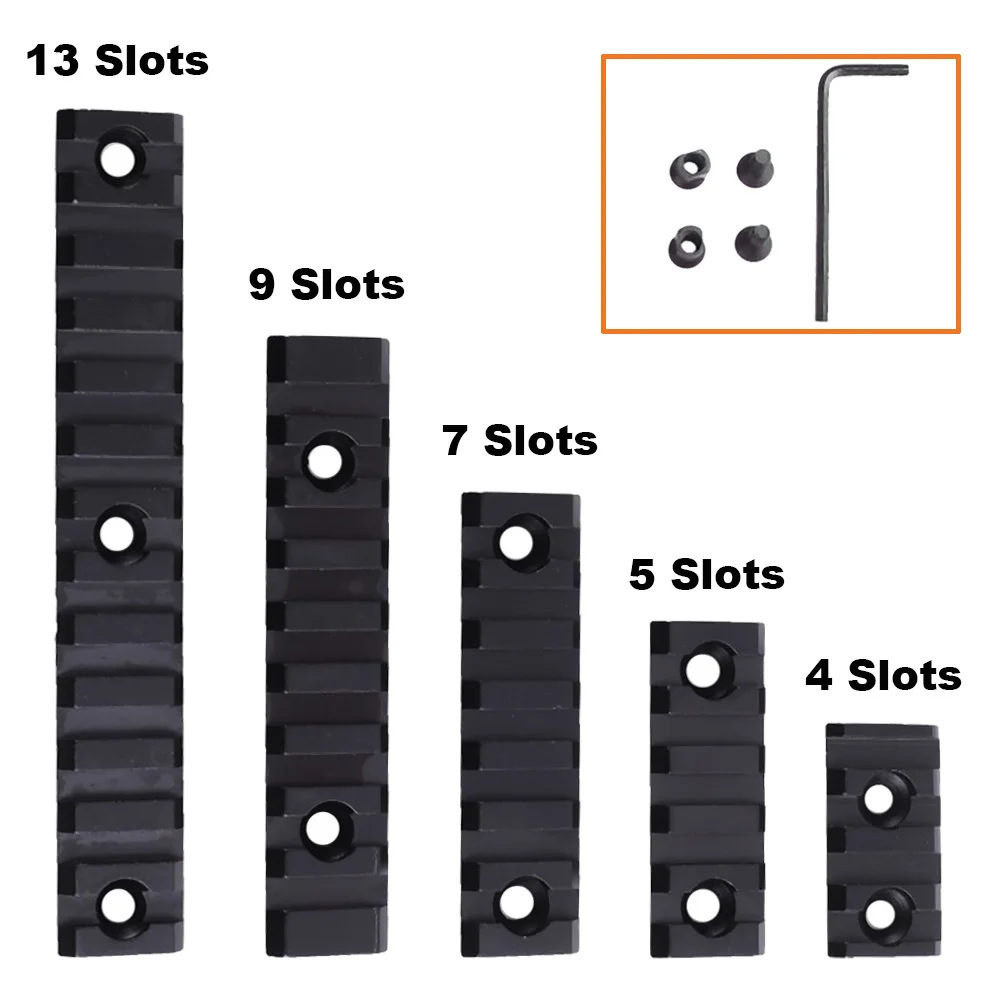 

4/5/7/9/13 Slots 21mm Picatinney Rail Tactical Rifle Scope Mount Keymod Weaver Mount Hunting Airsoft Shotgun Accessories