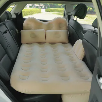 

Car Inflatable Bed SUV Car Mattress PVC Flocking Cartoon Travel Lathe Car Inflatable Mattress
