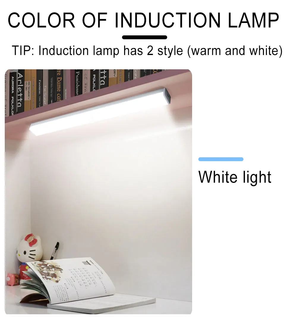 childrens night lights PIR Motion Sensor LED Cabinet Light Dimmable Night Lights USB Rechargeable 6/10/20/36/60 LEDs Closet Lamp For Kitchen  Wardrobe star night light