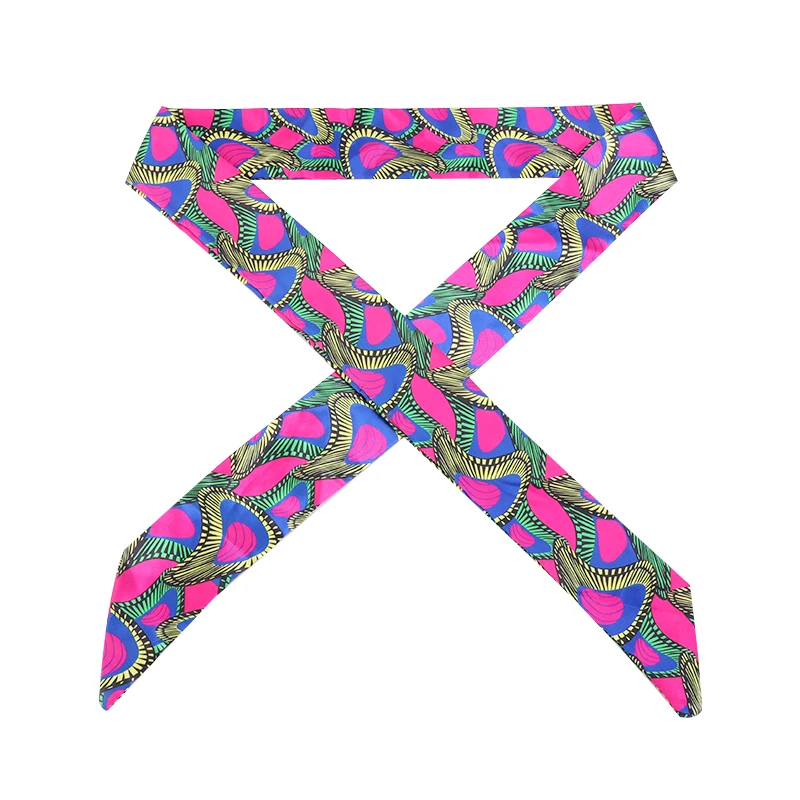 New African Pattern Print Headband for Women Twist Style Black Girl Head Wraps Elastic Hair Accessories Turban Headscarf