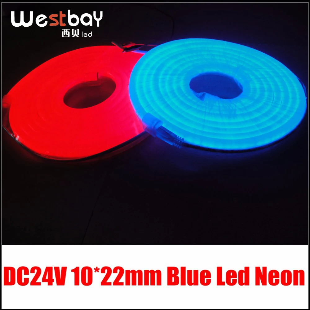 Фирменная Новинка DC24V мини светодио дный flex неоновые полосы в красный, синий, зеленый, желтый, orange, розовый, белый, теплый белый для отдыха