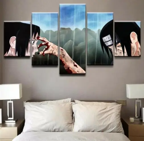 

Anime Poster Canvas Painting 5 Panel Room Decoration Set Wall Decor Posters and Prints for Living Room Frameless