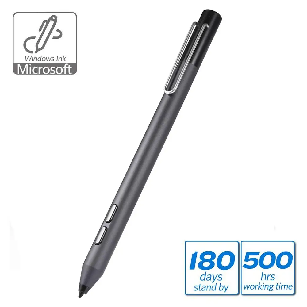 Ручка-стилус из алюминиевого сплава, активная ручка для тачскрина для microsoft Surface Go Pro 3 Pro 4 Pro 5