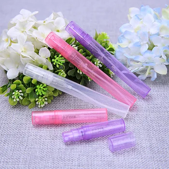 

50pcs/lot 2ml 3ml Makeup Perfume Atomizer Refillable Bottles Empty Translucence Plastic Spray Bottle