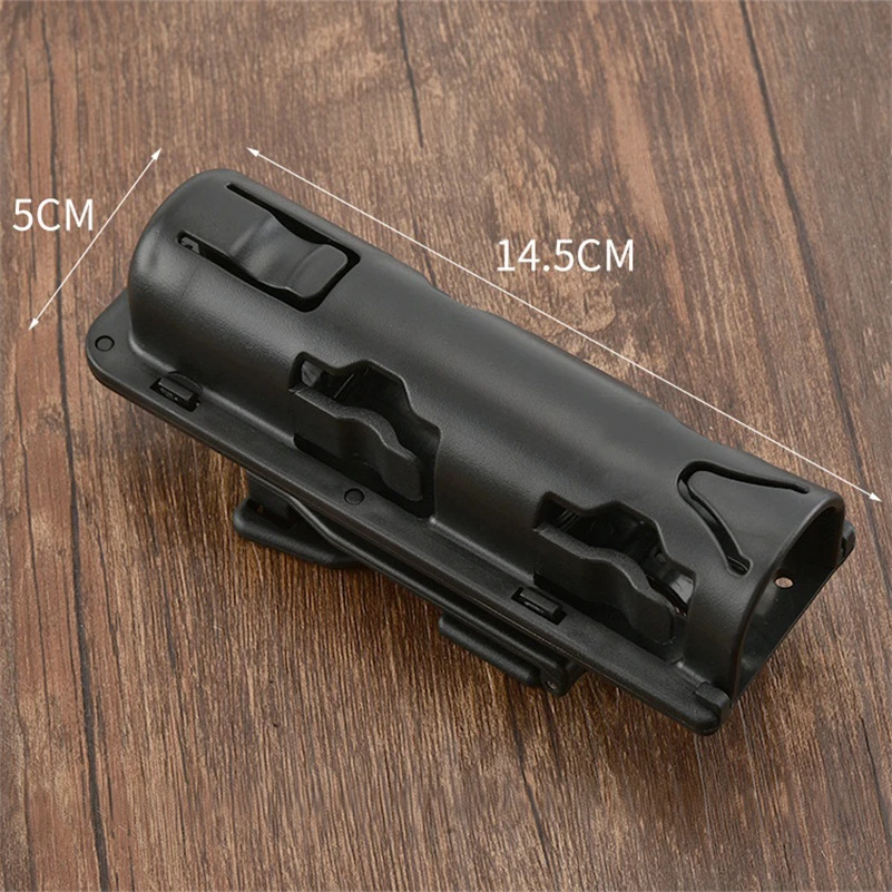 360 Degree Rotation Universal Baton Holder Extensible Black Baton Holder Case Pouch for outdoor police baton telescopic self def