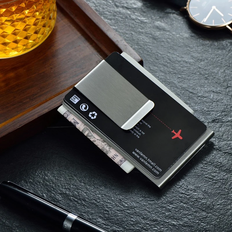 Metal Money Clip for Men Women Credit Card Banknote Cash Holder metal money clip
