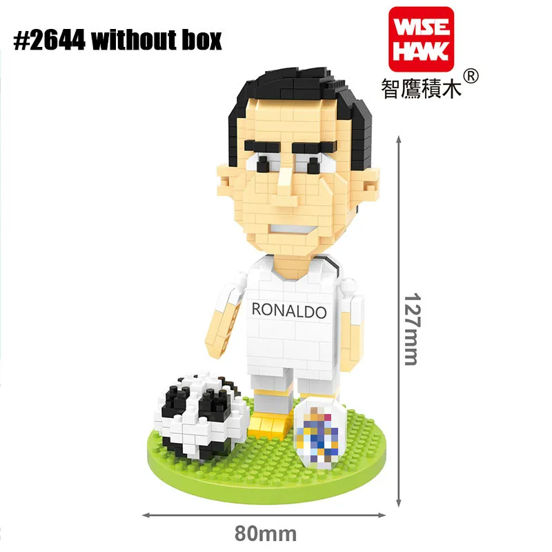 Construction blocks building blocks anime action toys anime block toys Football Player Figures Mini Blocks 3D Model Cartoon Bricks Anime DIY Micro Building Block Action Toys Kids Gifts Diamond Size