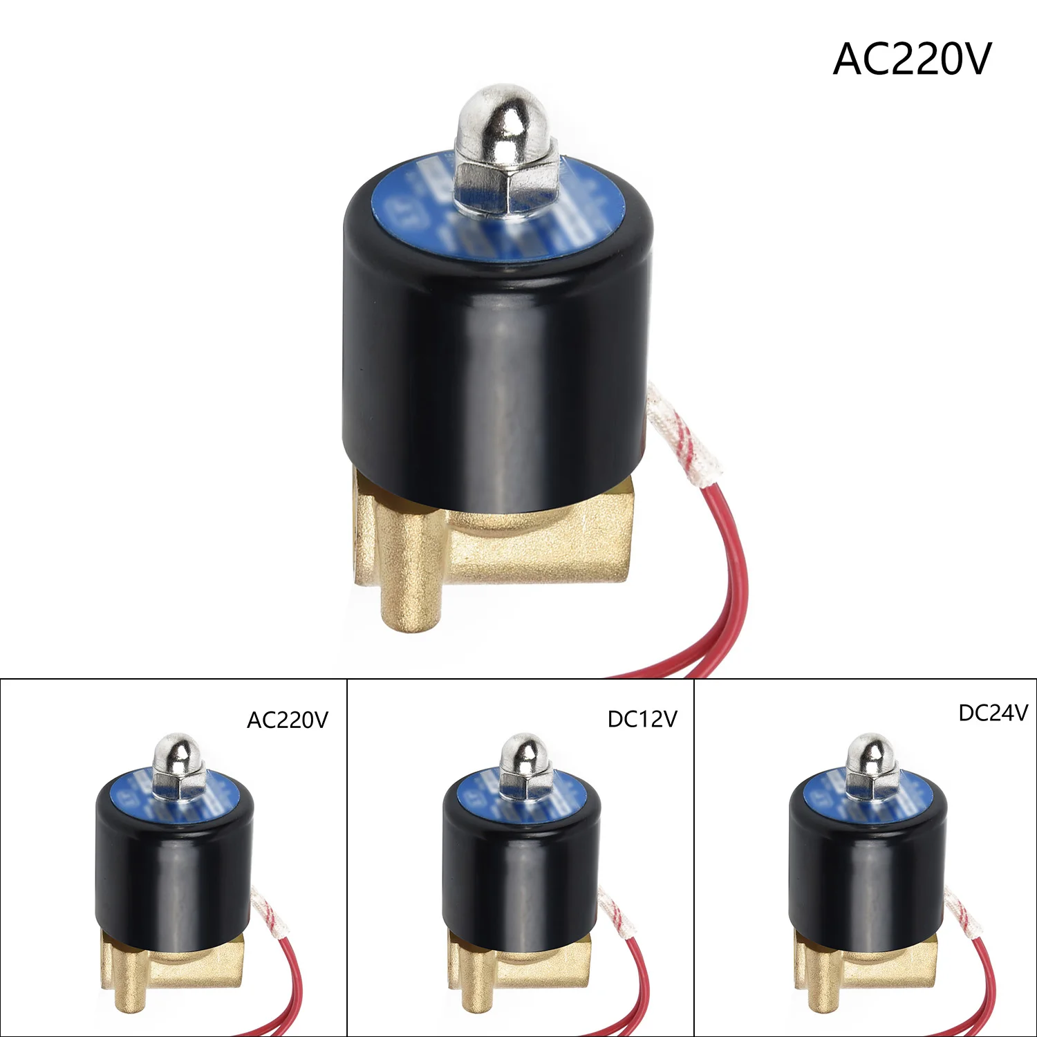 1* AC 220V DC 12 V/24 V G1/2 электромагнитный клапан пневматического привода для воды, воздуха на дизельном топливе, керосине внутренний