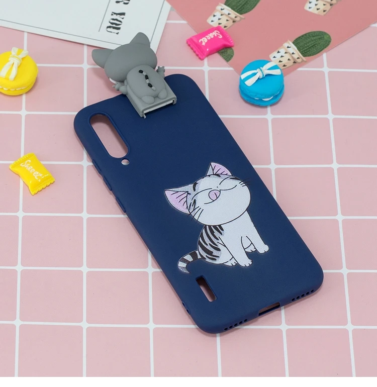 sFor Xiaomi Mi CC9 CC9e Case Silicone Cute 3D Cat Panda TPU Soft Back Cover Case For Xiaomi Mi A2 A3 Lite 9T Pro Coque Etui