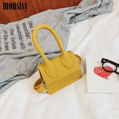 yellow Monsisy кошелек для детей и сумка для девочек, Детский кошелек, винтажный Детский кошелек, сумка через плечо, маленькая сумка на плечо для малышей - Цвет: yellow