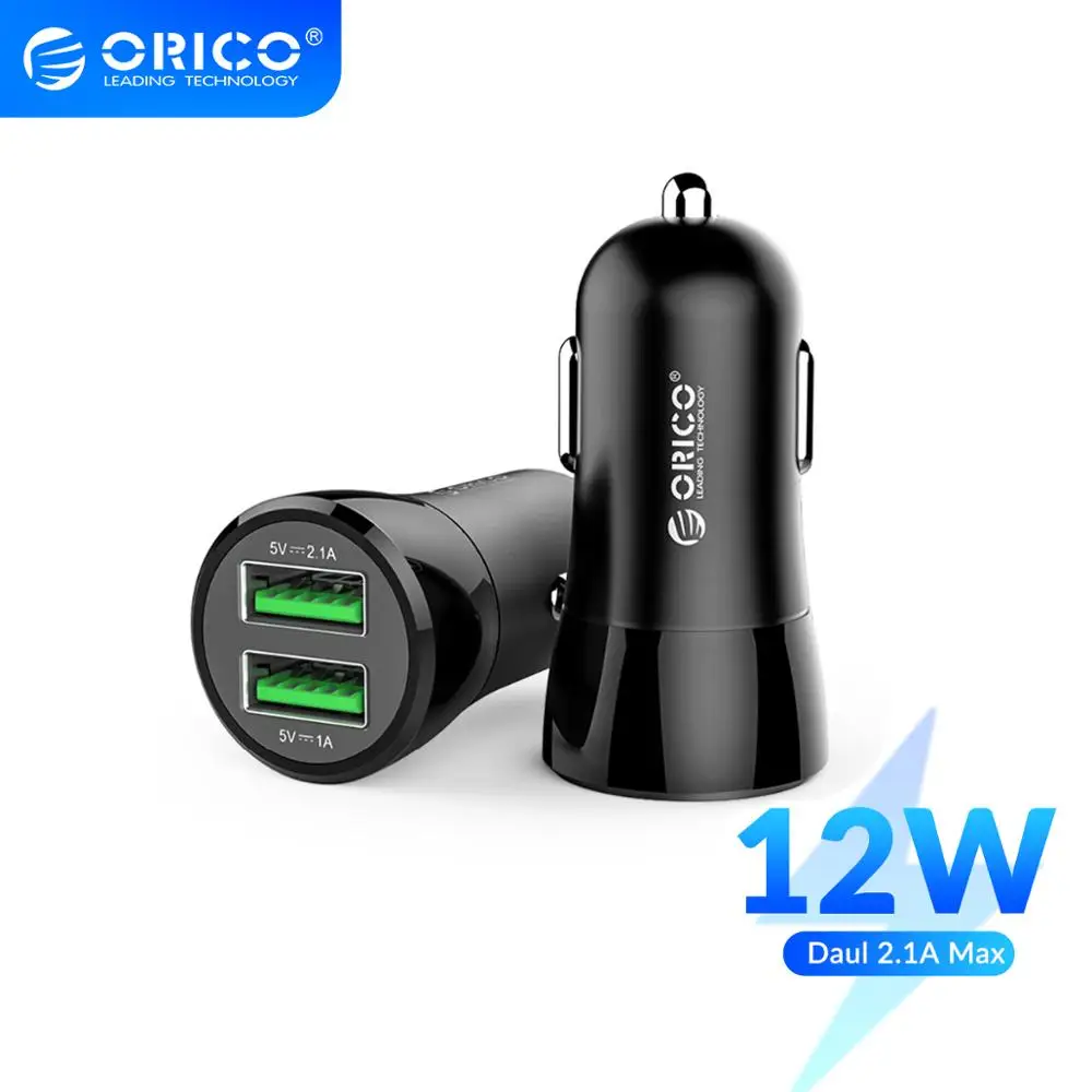 Автомобильное зарядное устройство ORICO с двумя USB-портами портативное